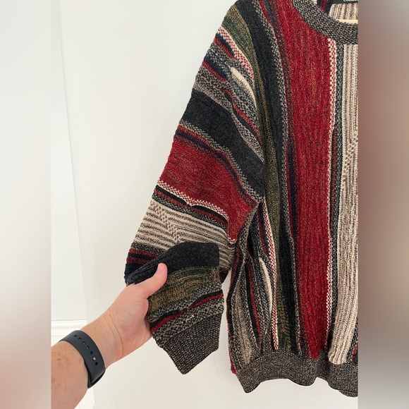Vintage 90s Protege Collection Coogi Style Pullover Sweater, Size Large - Picture 3 of 11